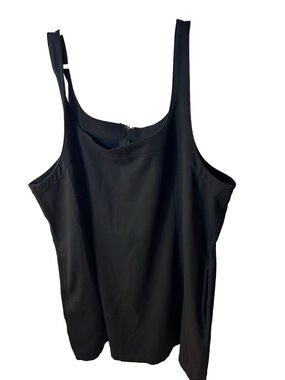 American Eagle Black Sleeveless Tank Dress with Scoop Neck size XL pockets